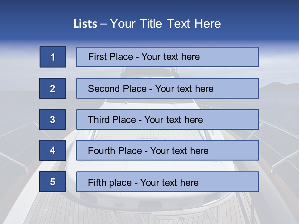 Boat Speed Ocean PowerPoint Template