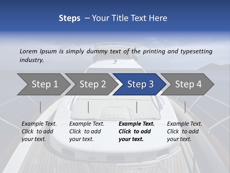 Boat Speed Ocean PowerPoint Template