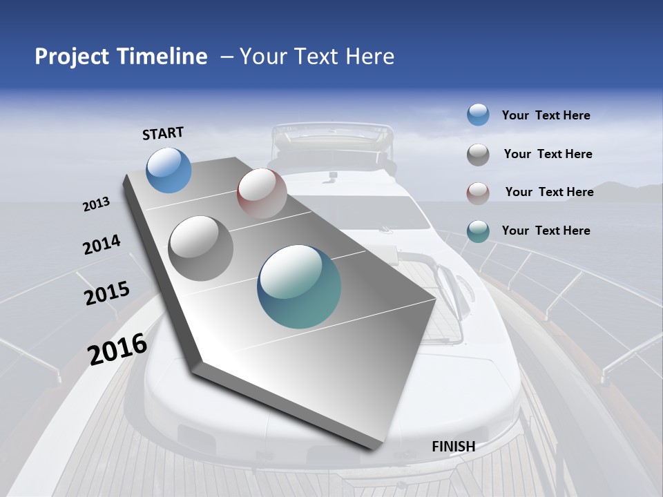 Boat Speed Ocean PowerPoint Template