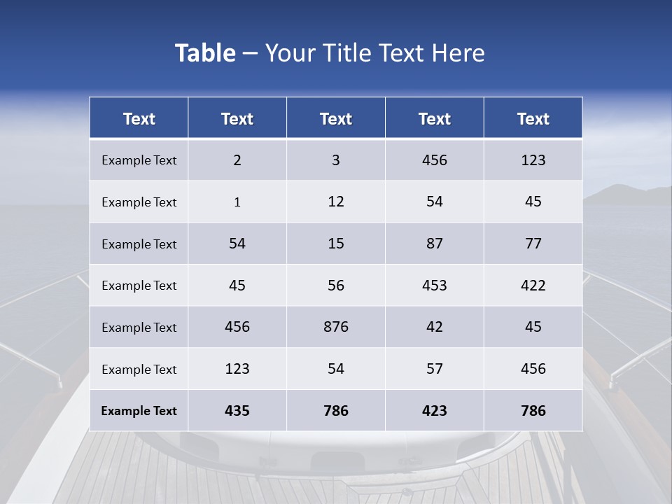 Boat Speed Ocean PowerPoint Template