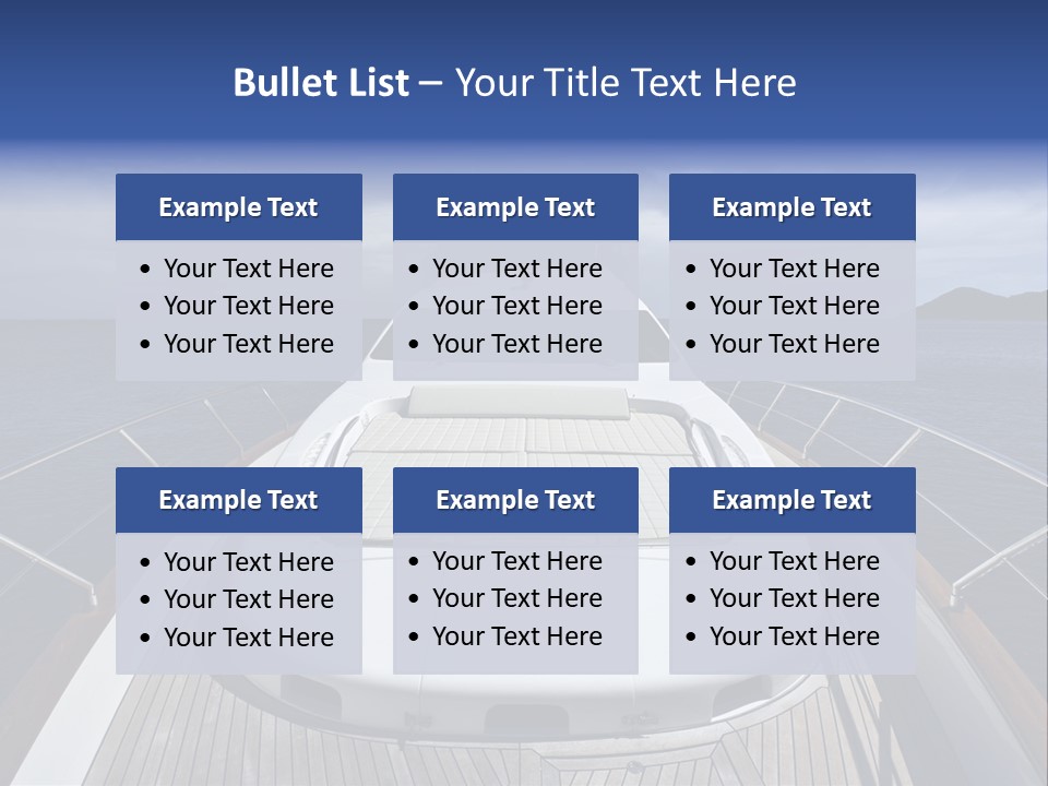 Boat Speed Ocean PowerPoint Template