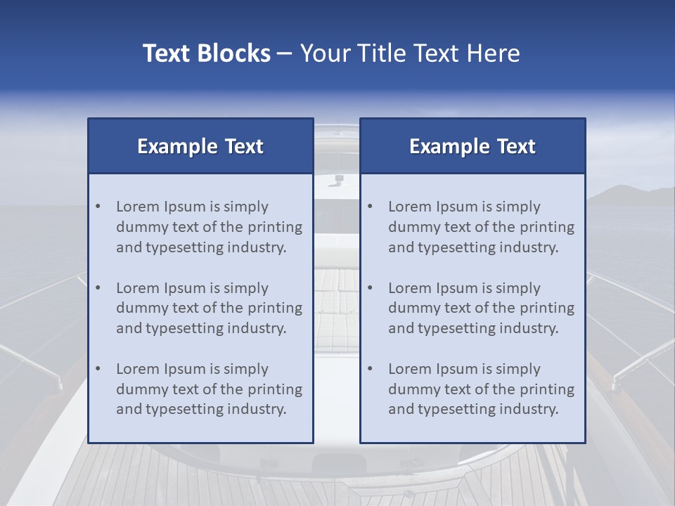 Boat Speed Ocean PowerPoint Template