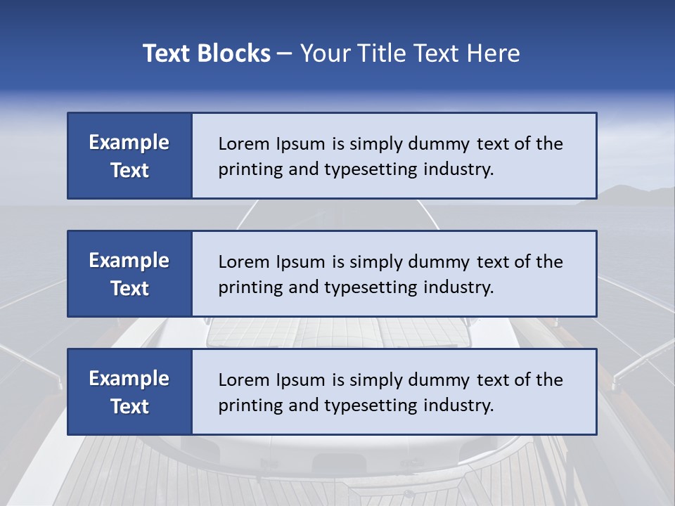 Boat Speed Ocean PowerPoint Template
