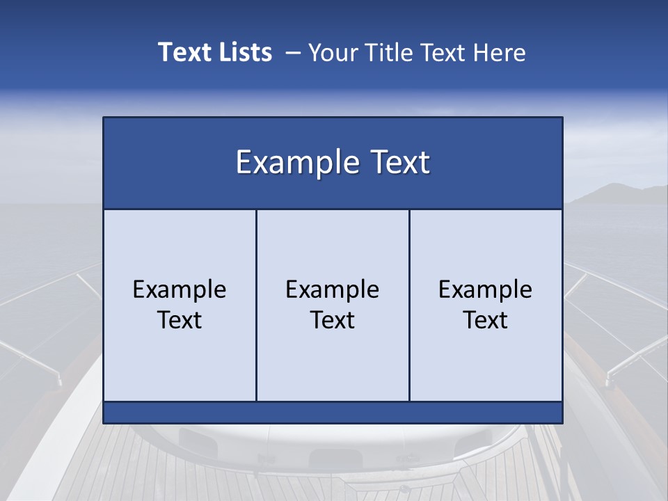 Boat Speed Ocean PowerPoint Template