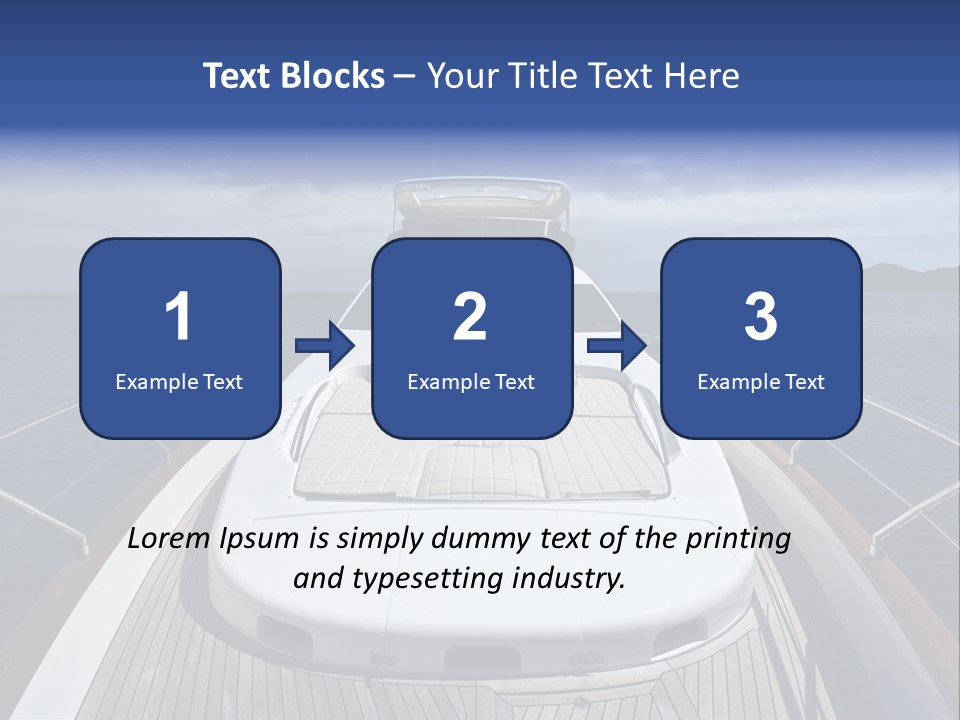 Boat Speed Ocean PowerPoint Template