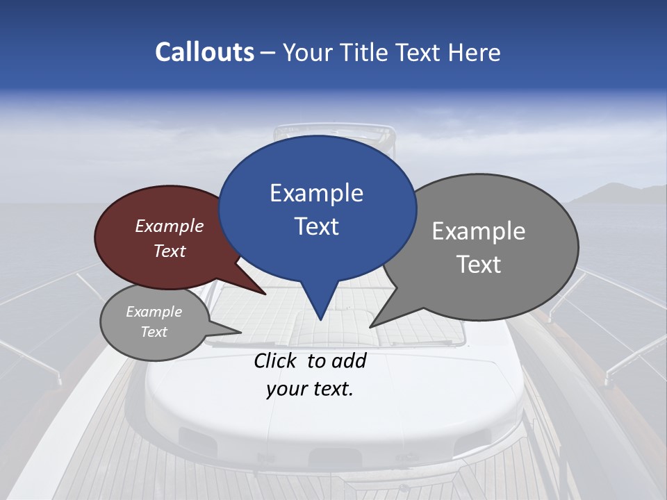 Boat Speed Ocean PowerPoint Template