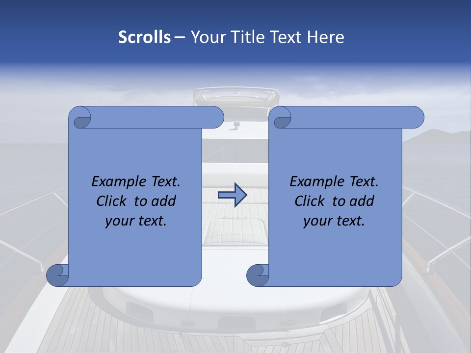 Boat Speed Ocean PowerPoint Template