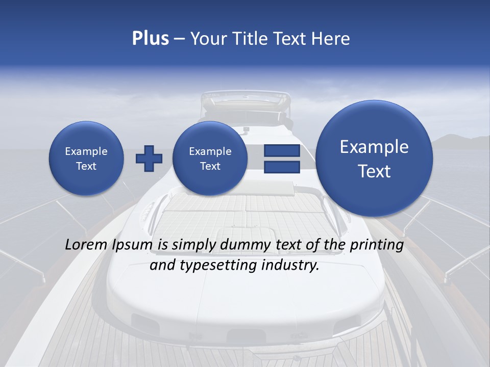 Boat Speed Ocean PowerPoint Template