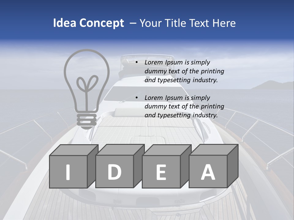 Boat Speed Ocean PowerPoint Template