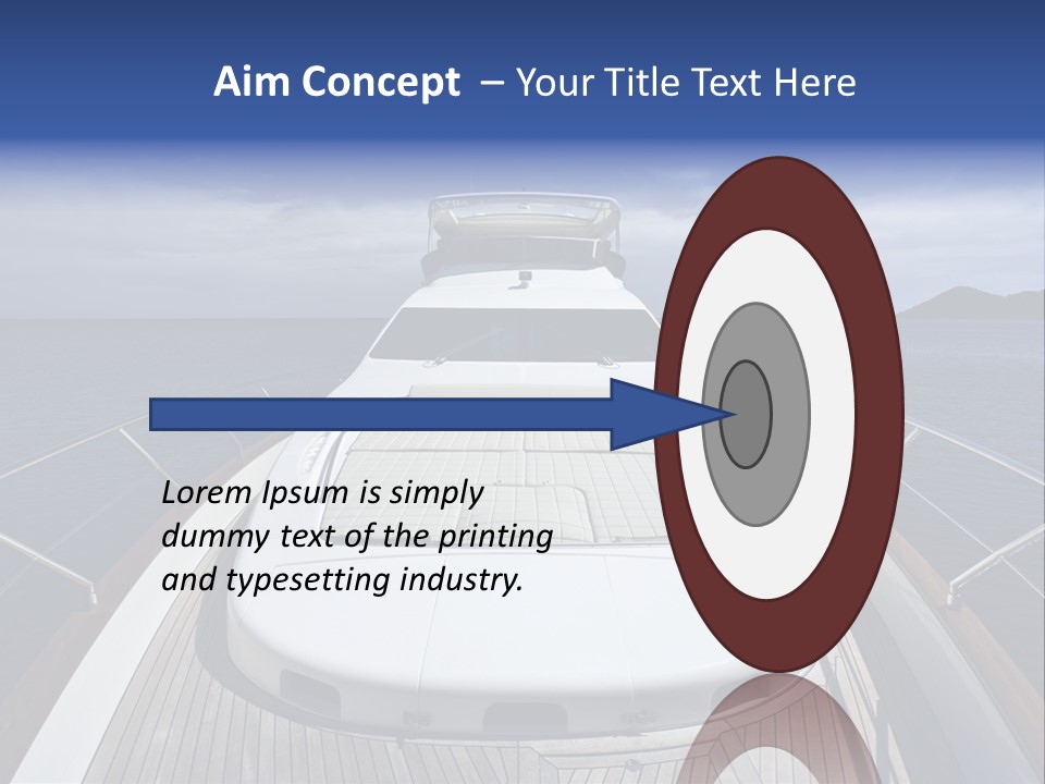 Boat Speed Ocean PowerPoint Template