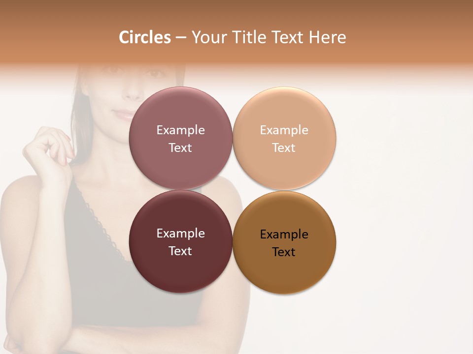 Caucasian Vision Woman PowerPoint Template