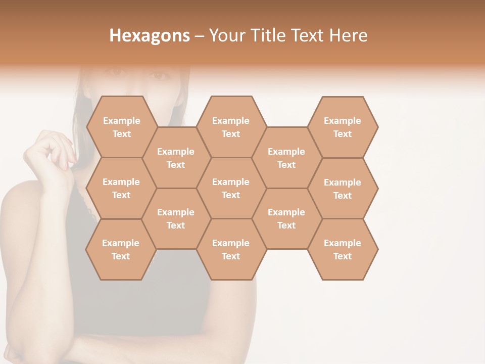 Caucasian Vision Woman PowerPoint Template