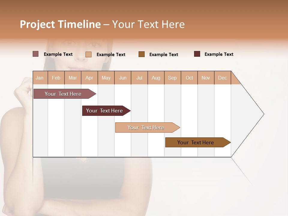 Caucasian Vision Woman PowerPoint Template