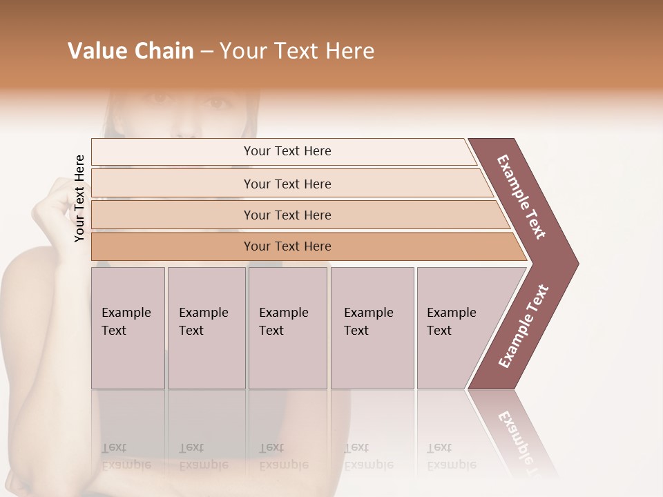 Caucasian Vision Woman PowerPoint Template