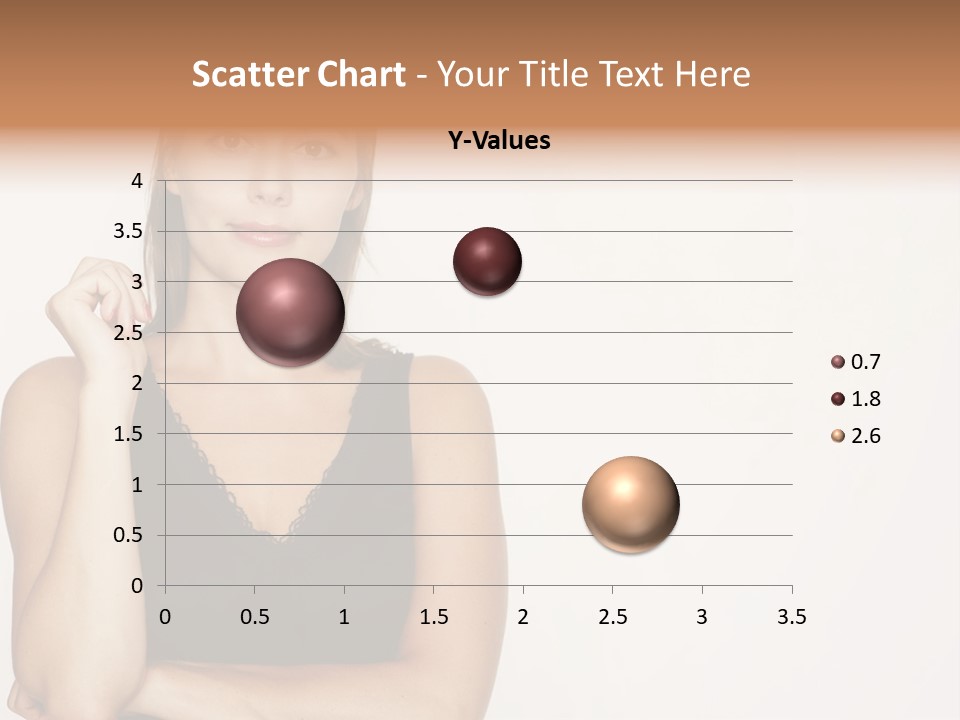 Caucasian Vision Woman PowerPoint Template