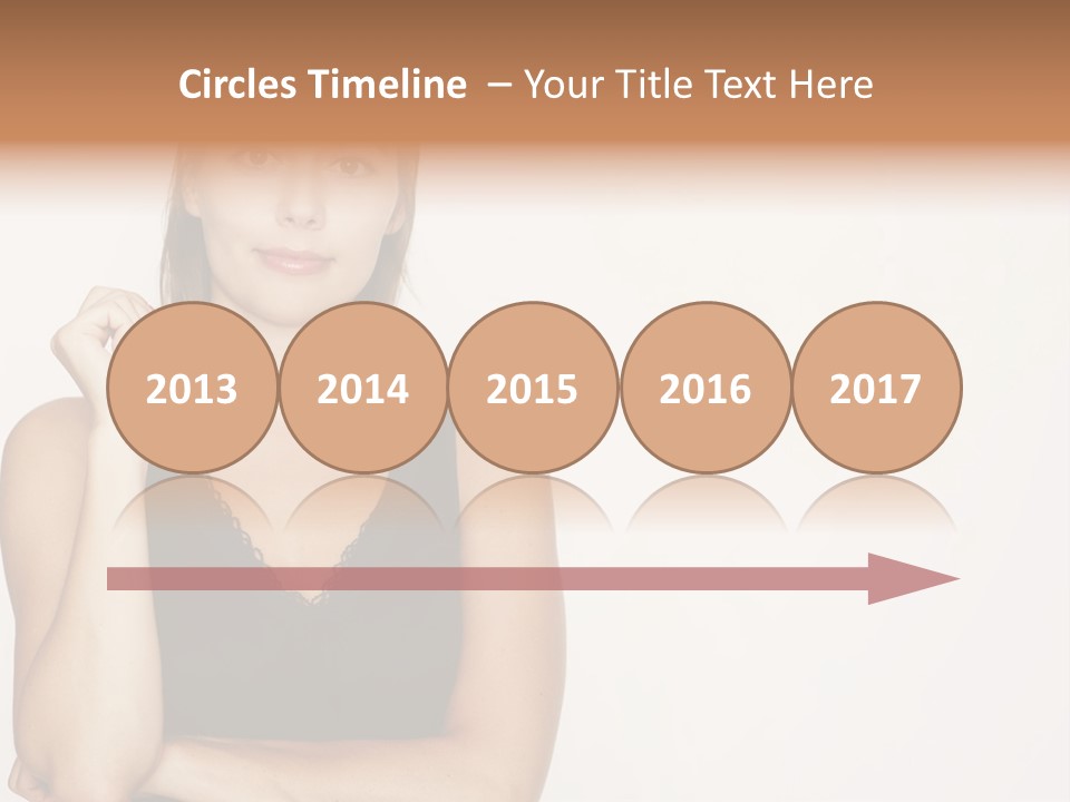 Caucasian Vision Woman PowerPoint Template