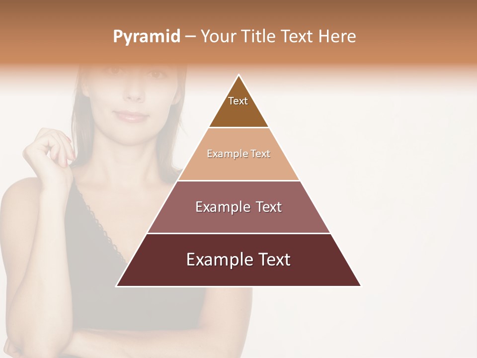 Caucasian Vision Woman PowerPoint Template