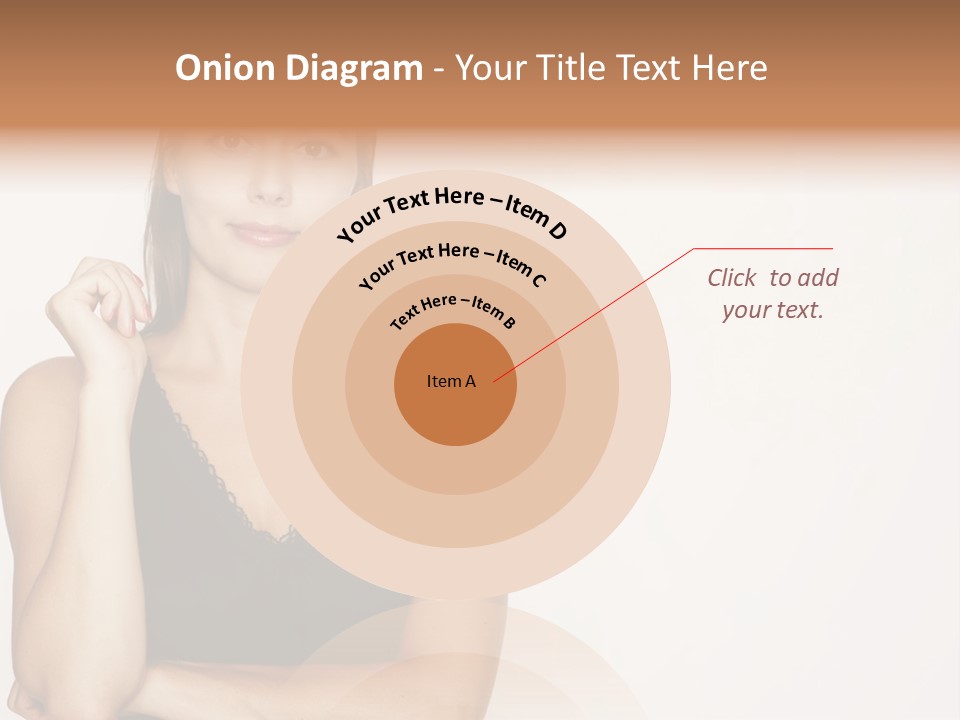 Caucasian Vision Woman PowerPoint Template