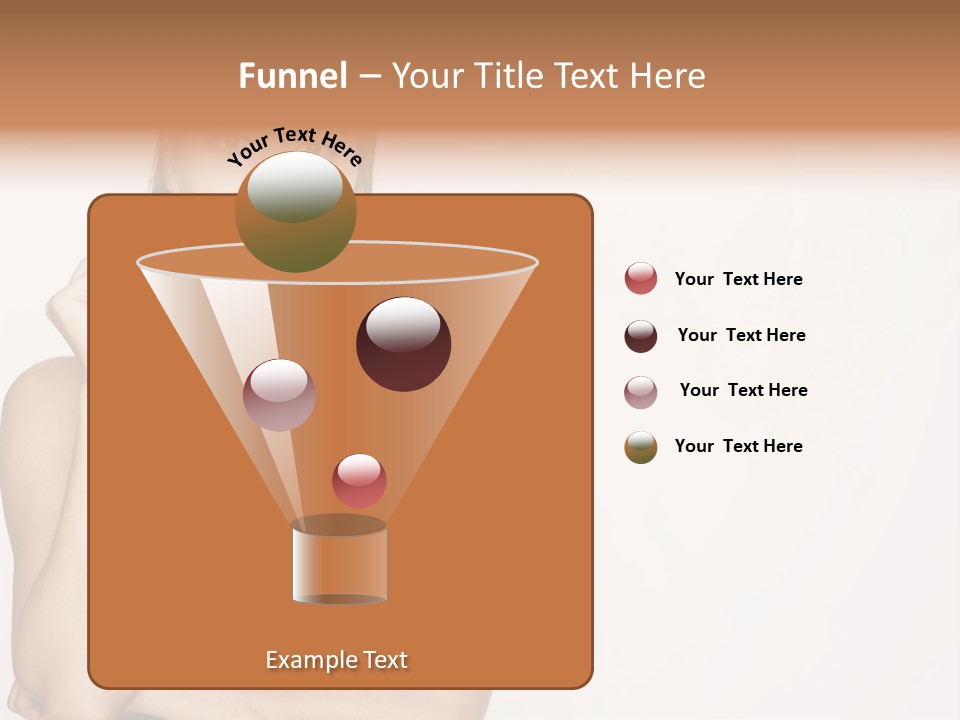 Caucasian Vision Woman PowerPoint Template