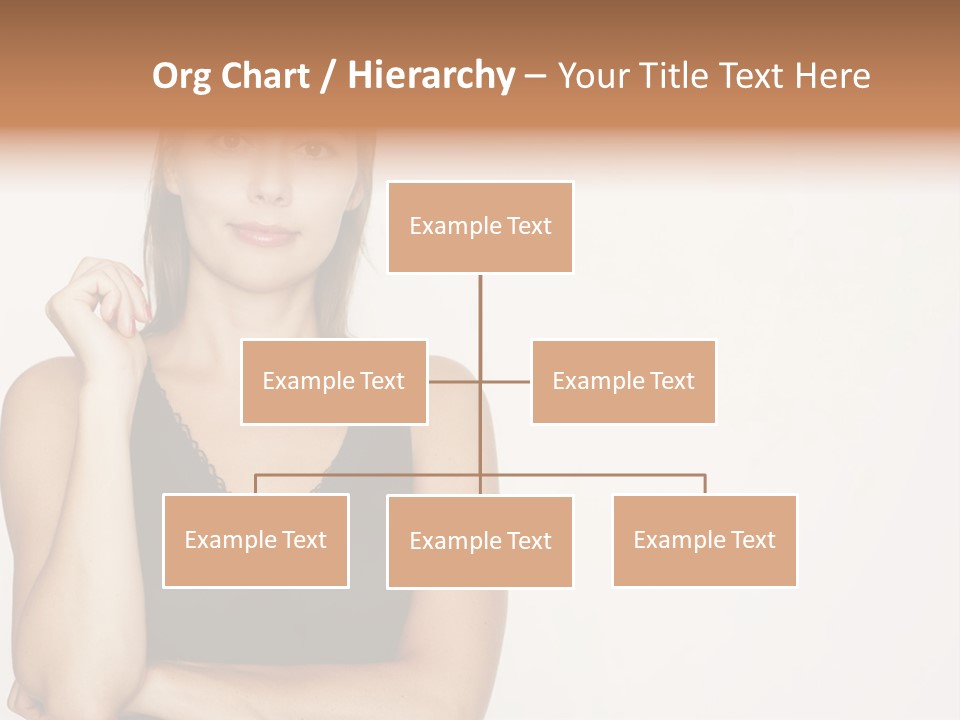 Caucasian Vision Woman PowerPoint Template