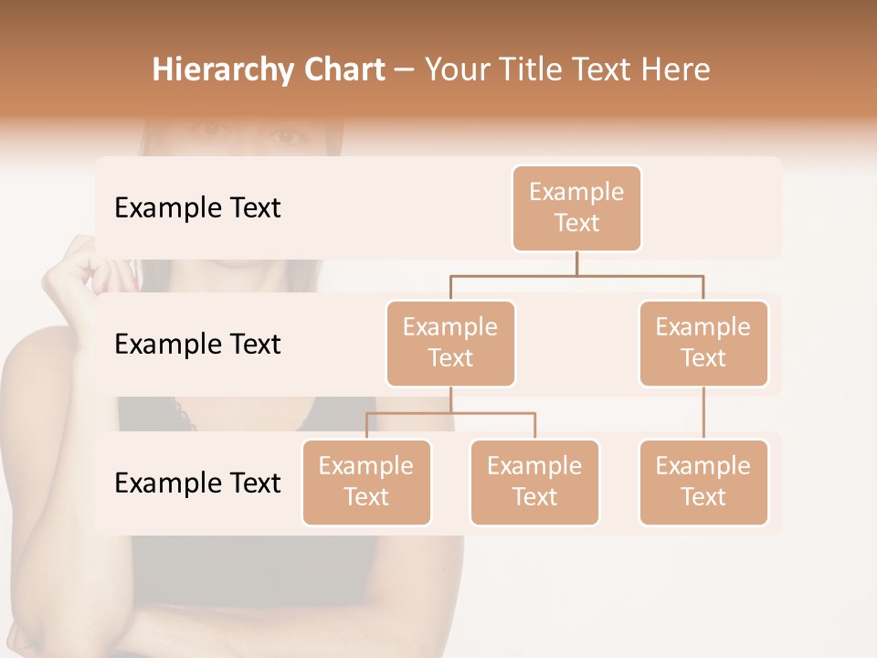 Caucasian Vision Woman PowerPoint Template