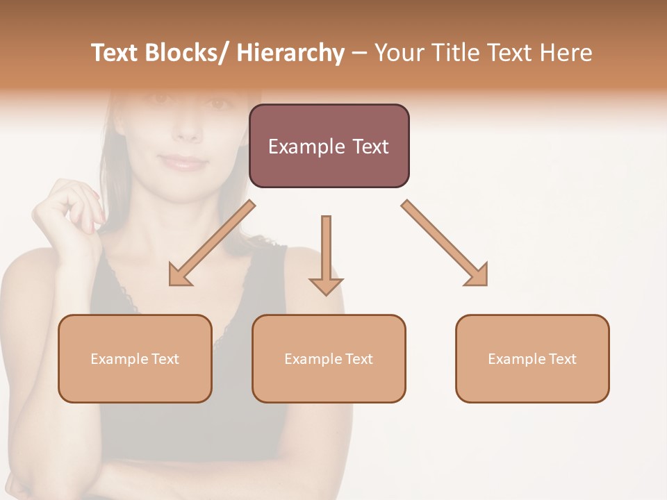 Caucasian Vision Woman PowerPoint Template