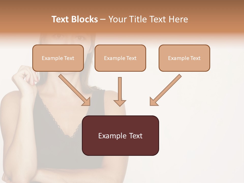 Caucasian Vision Woman PowerPoint Template