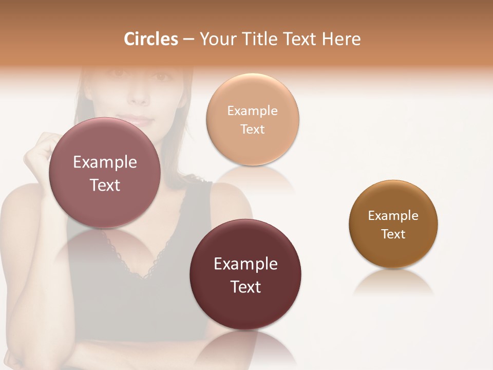 Caucasian Vision Woman PowerPoint Template