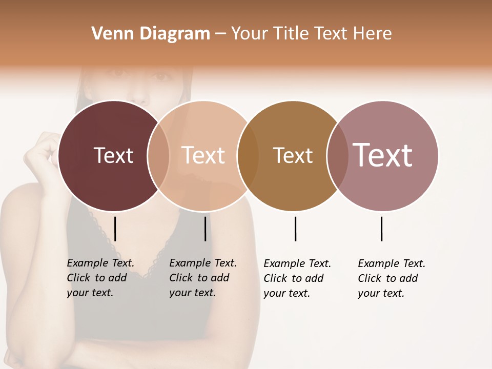 Caucasian Vision Woman PowerPoint Template