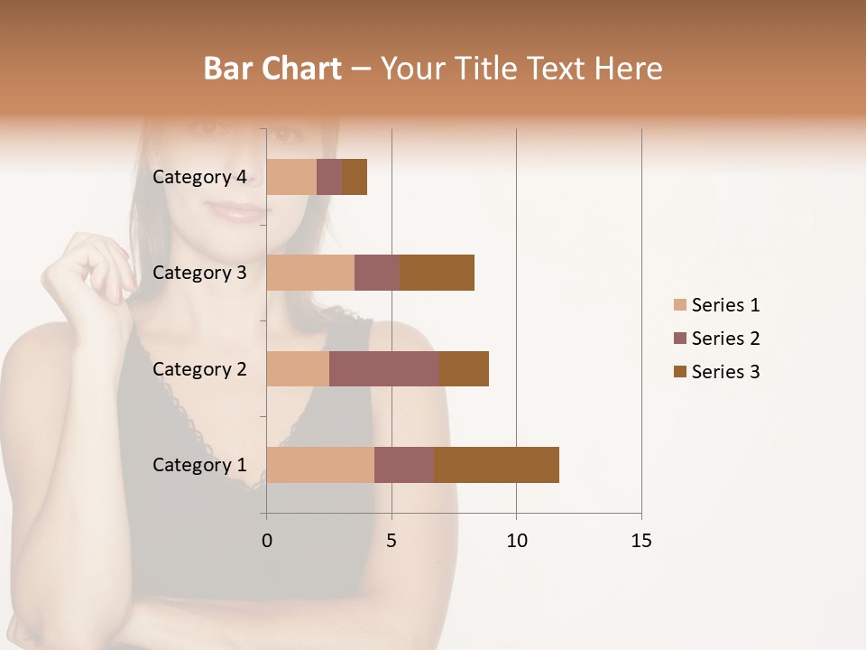 Caucasian Vision Woman PowerPoint Template