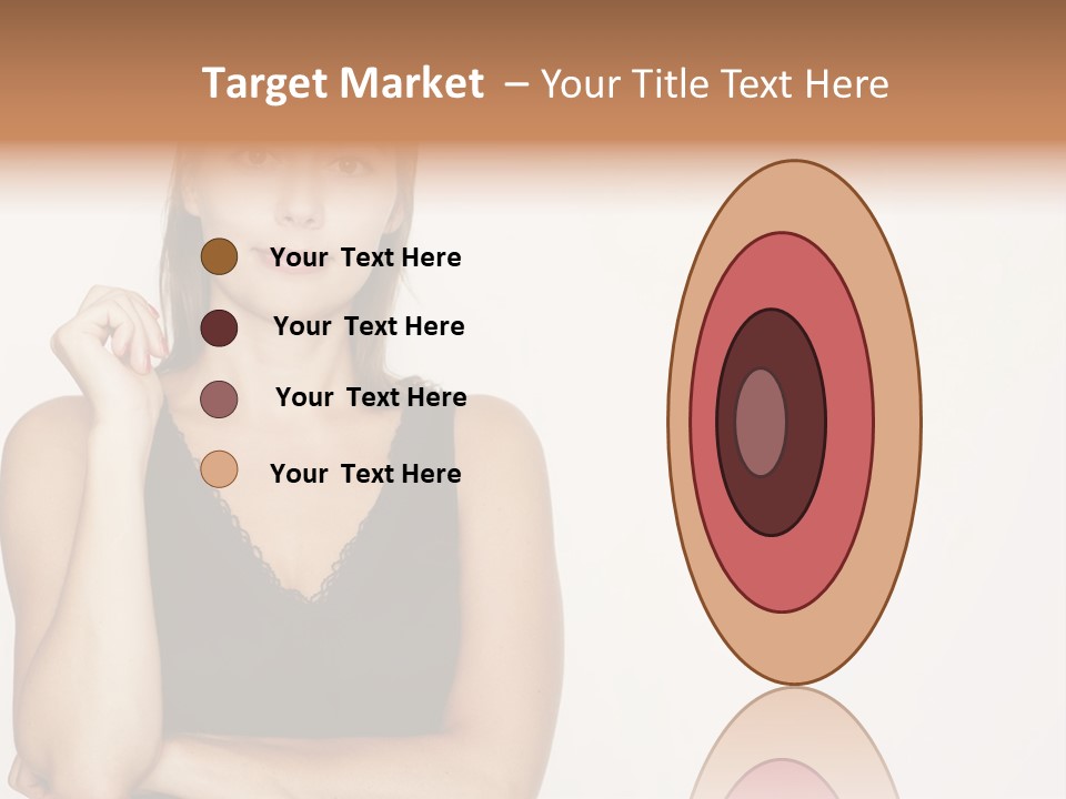 Caucasian Vision Woman PowerPoint Template