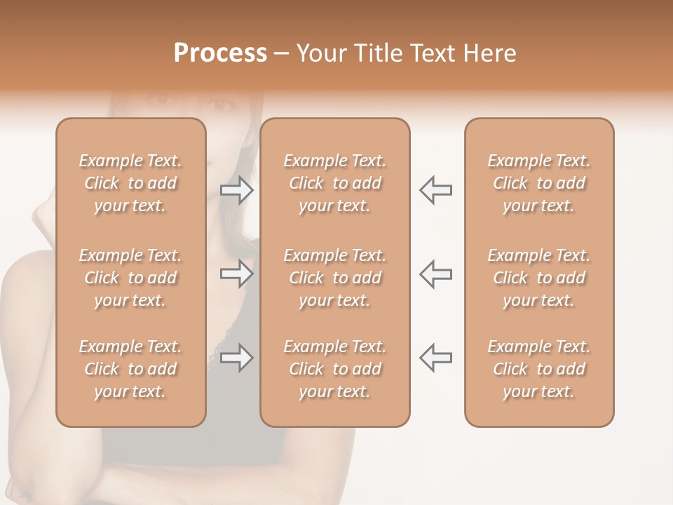 Caucasian Vision Woman PowerPoint Template