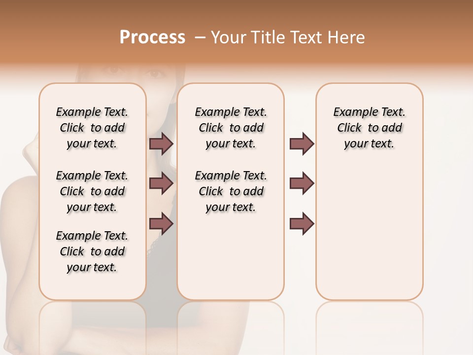 Caucasian Vision Woman PowerPoint Template