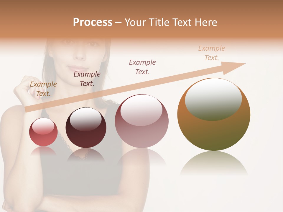 Caucasian Vision Woman PowerPoint Template