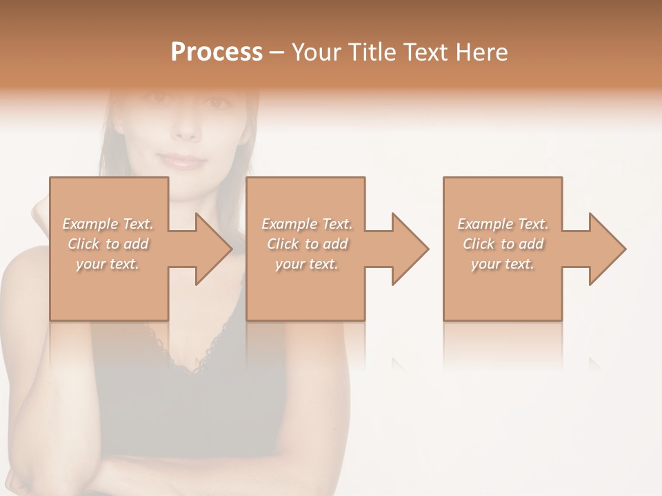 Caucasian Vision Woman PowerPoint Template