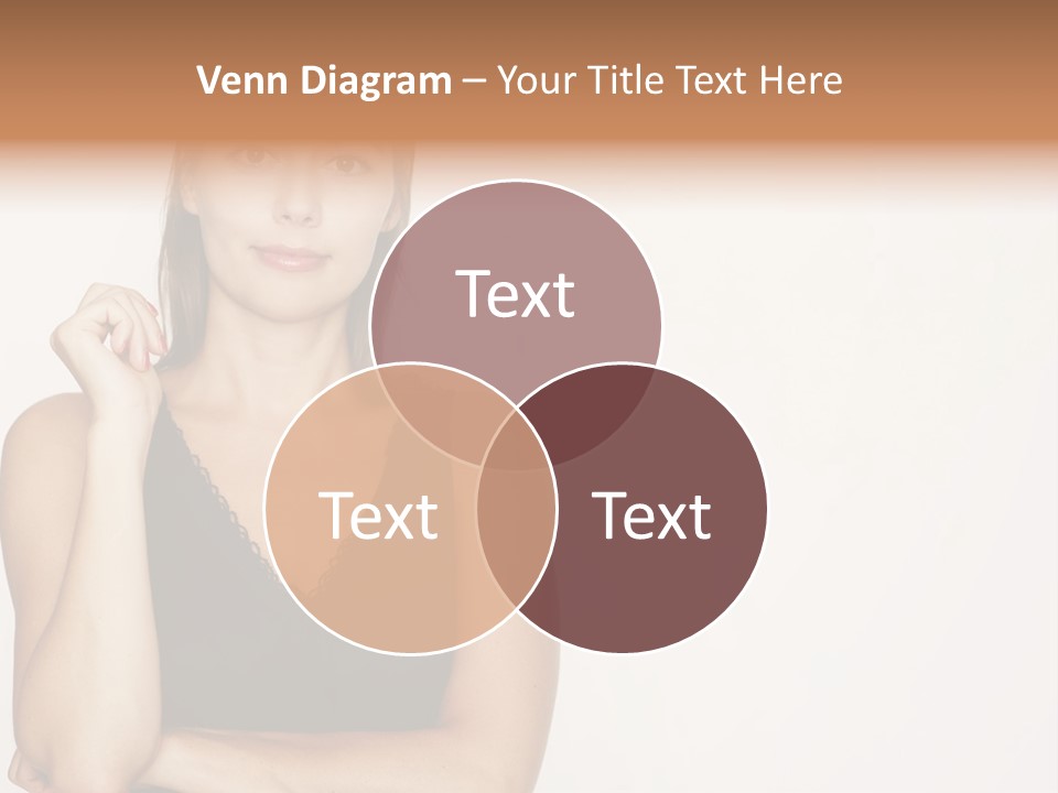Caucasian Vision Woman PowerPoint Template