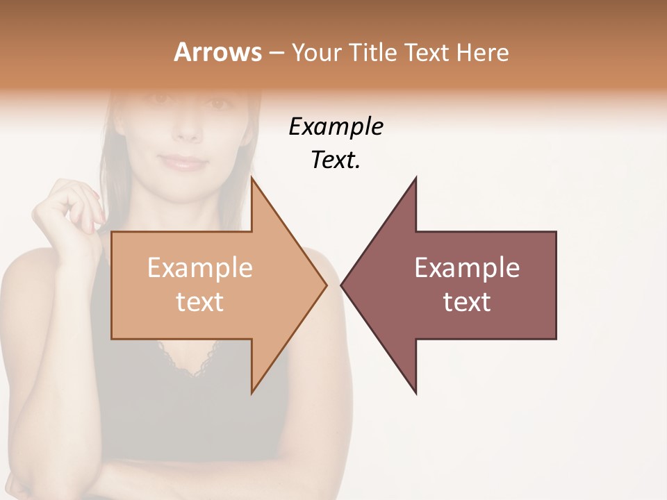 Caucasian Vision Woman PowerPoint Template