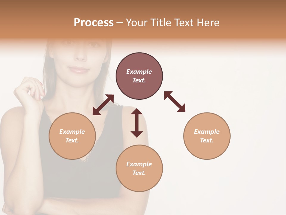 Caucasian Vision Woman PowerPoint Template