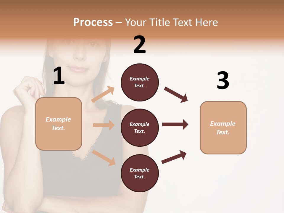 Caucasian Vision Woman PowerPoint Template