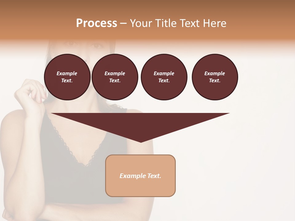 Caucasian Vision Woman PowerPoint Template