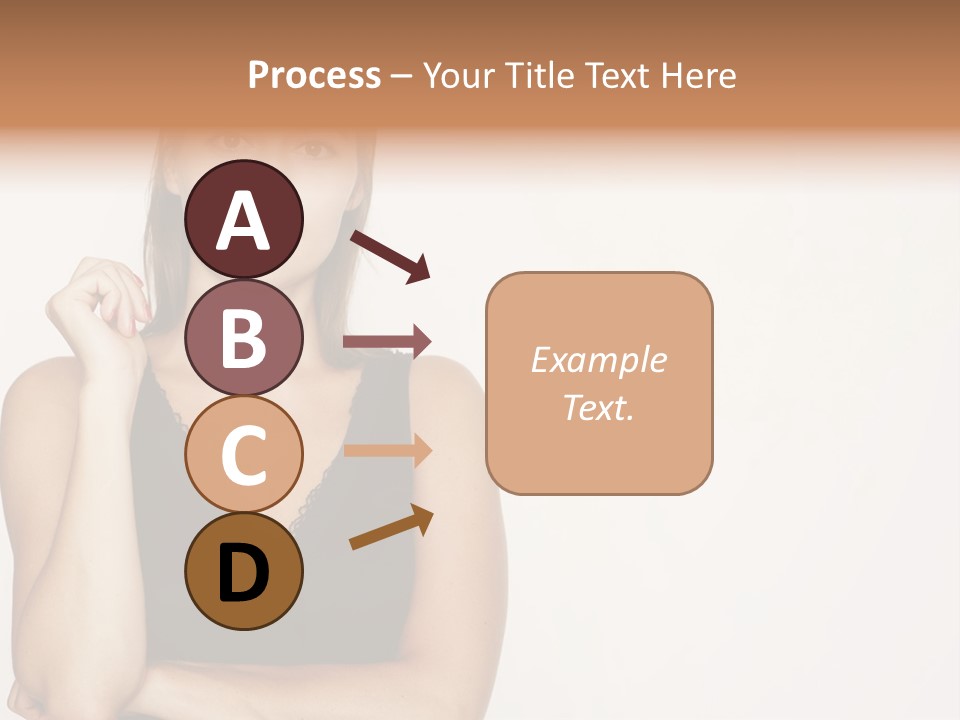 Caucasian Vision Woman PowerPoint Template