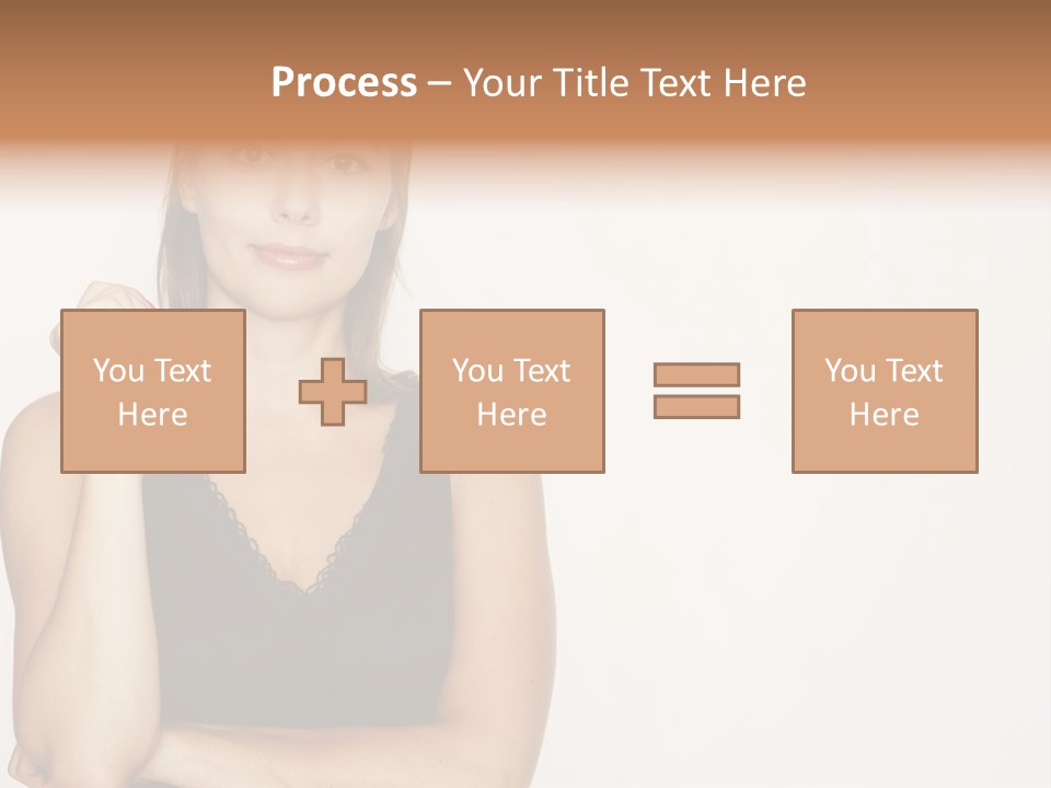 Caucasian Vision Woman PowerPoint Template