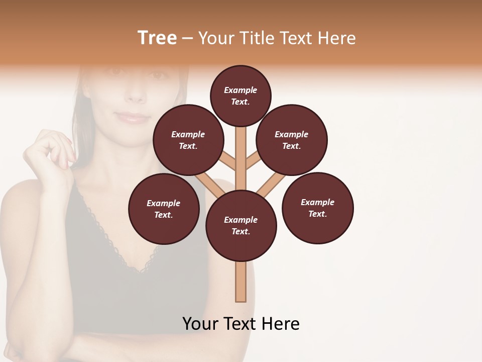 Caucasian Vision Woman PowerPoint Template