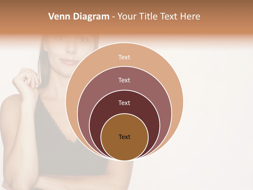 Caucasian Vision Woman PowerPoint Template