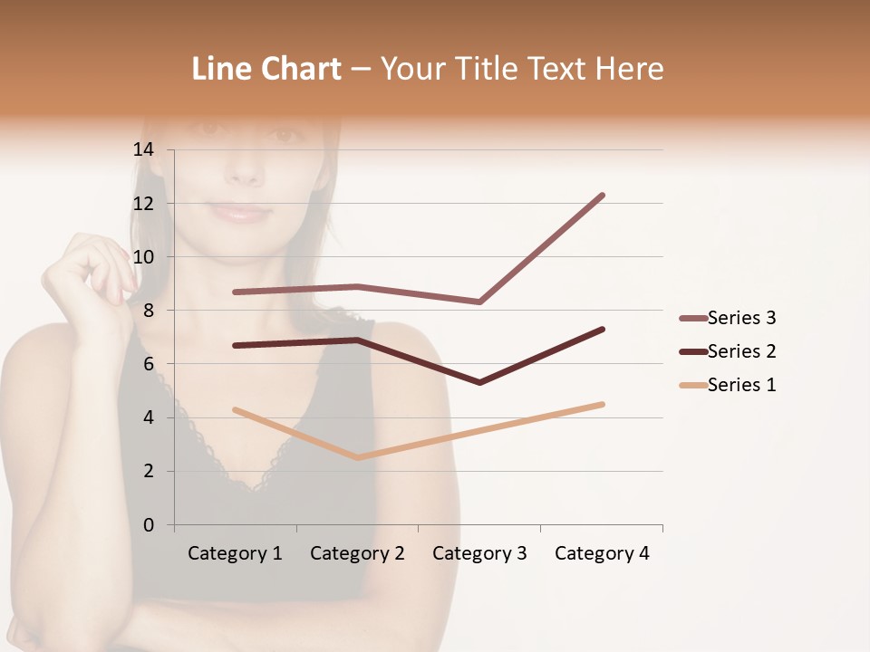 Caucasian Vision Woman PowerPoint Template