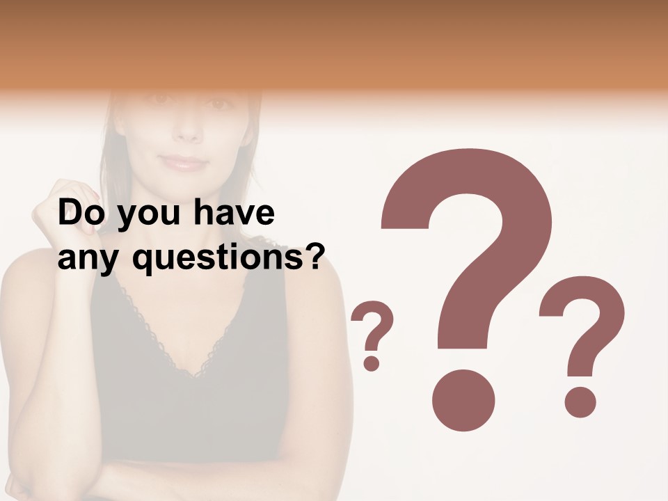 Caucasian Vision Woman PowerPoint Template