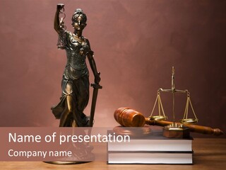 Innocence Lawyer Judgment PowerPoint Template