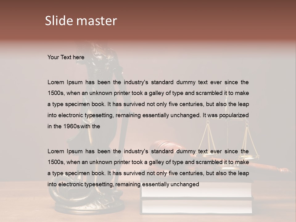 Innocence Lawyer Judgment PowerPoint Template