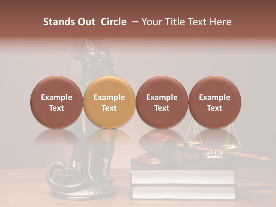 Innocence Lawyer Judgment PowerPoint Template