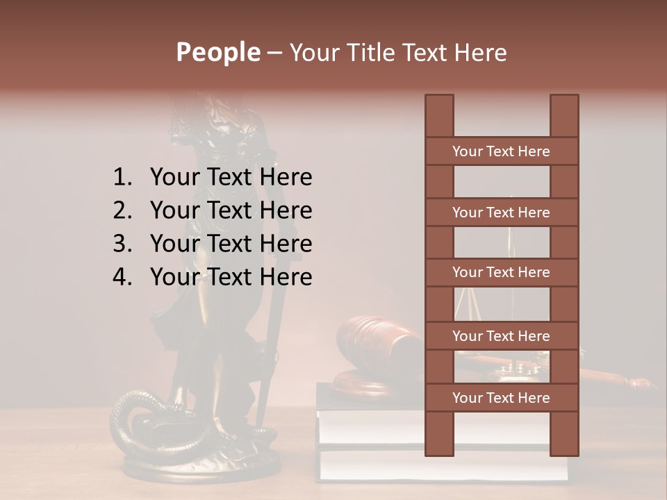Innocence Lawyer Judgment PowerPoint Template
